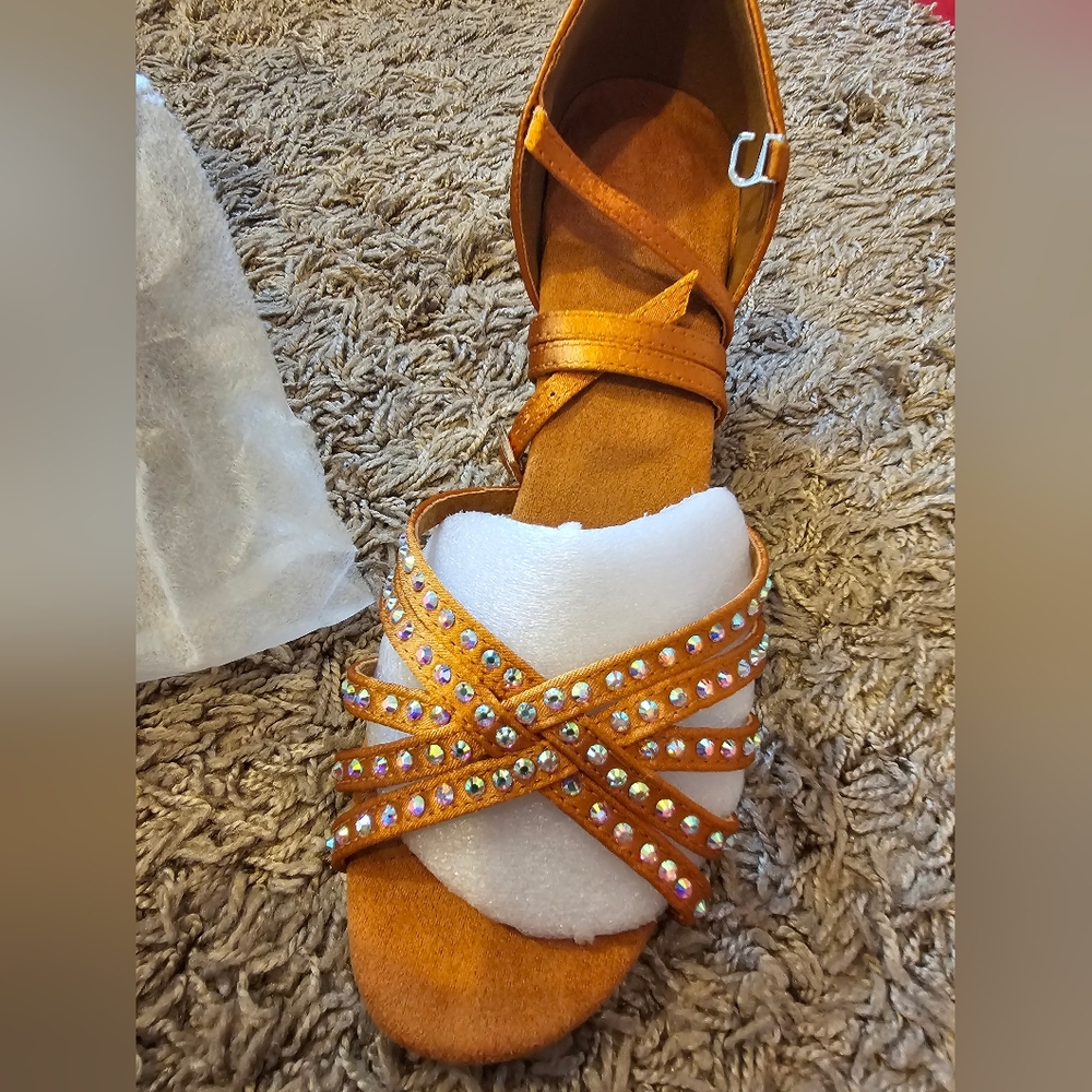 Elegant Orange  Women's Dancing Shoes